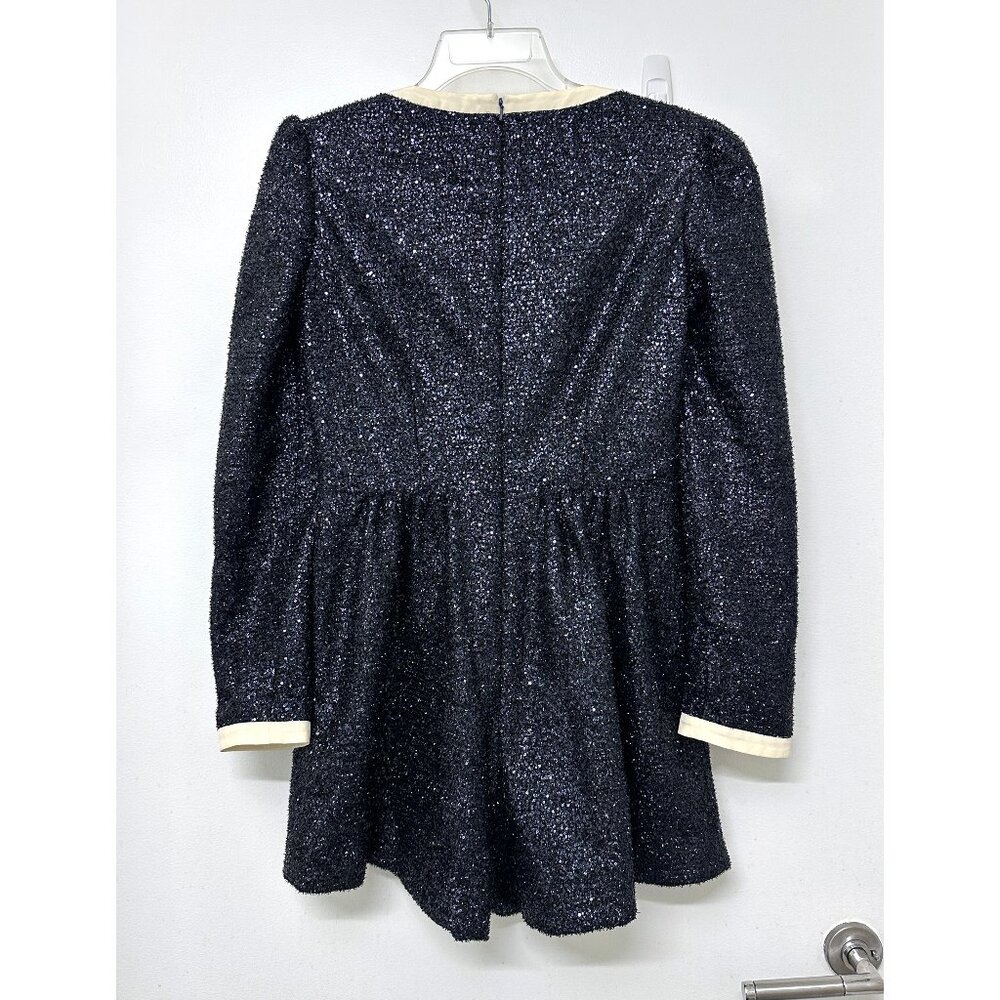 SALONI Glittering Black Jumpsuit with Cream Accents - Picture 10 of 16